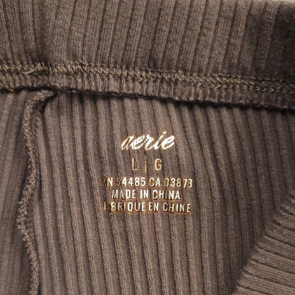 Aerie Brown Wide Leg Pants - Picture 2 of 3